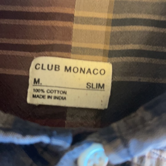 plaid button up shirt from club monaco - Picture 2 of 2